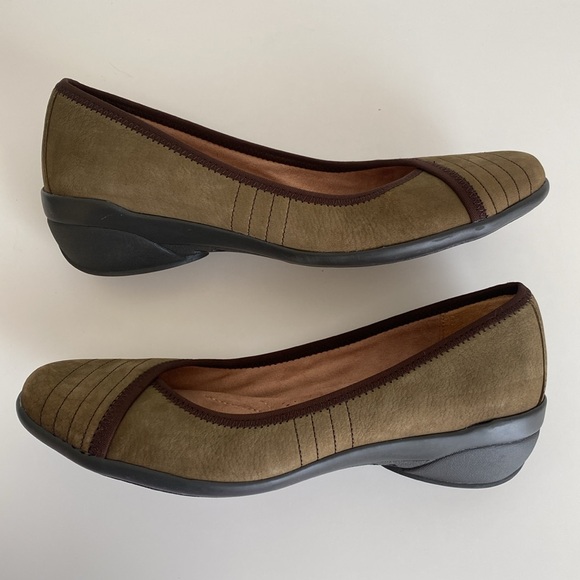 Naturalizer Novel Leather Slip-on Low Wedge Loafers Women's Size 7M N5 Comfort - Picture 11 of 16